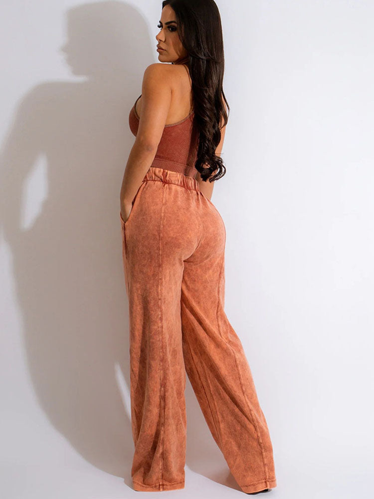 Two Piece Tank Tops & Wide Leg Pants