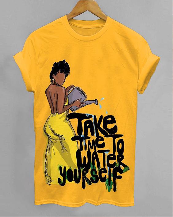 Take Time To Water Yourself Short Sleeve Tshirt