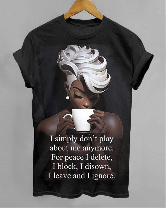 I Leave and I Ignore Unisex Short Sleeve Shirt
