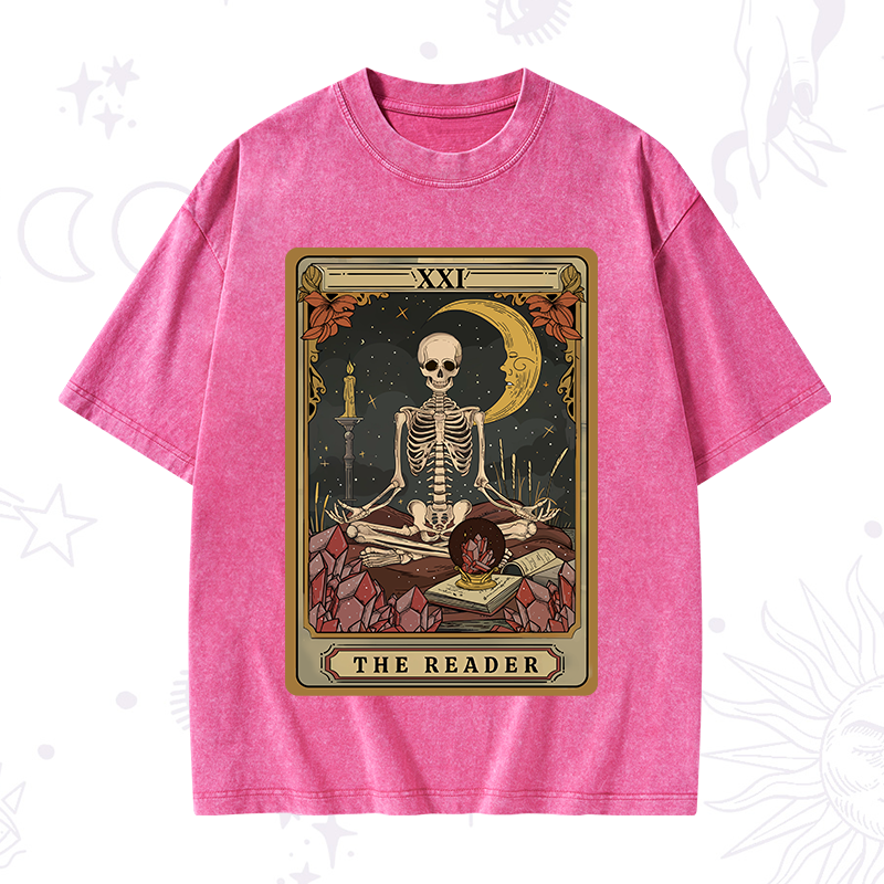 The Reader Tarot Washed T-Shirt