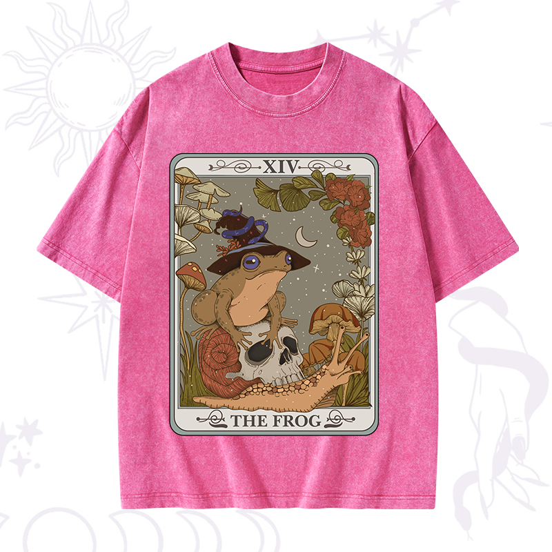 The Frog Tarot Washed T-Shirt