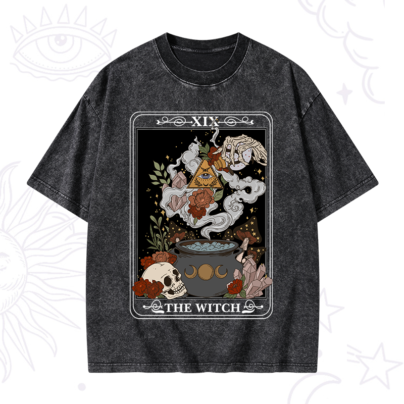 The Witch Tarot Washed T-Shirt