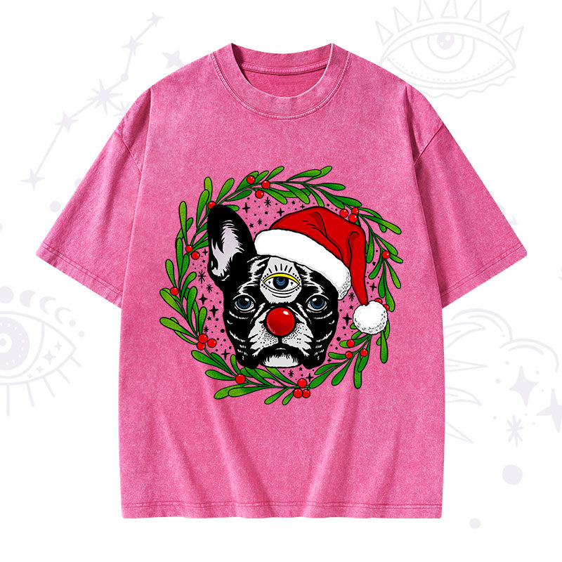 Christmas Celestial Canine Washed T-Shirt