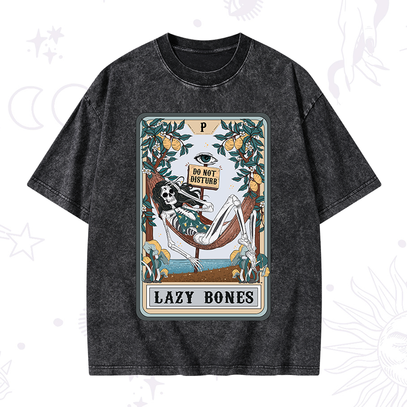 The Lazy Bones Tarot Washed T-Shirt