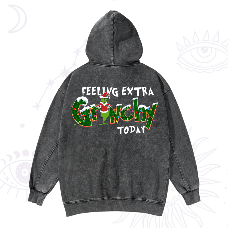 PFeeling Extra Grinchy Today Washed Hoodie