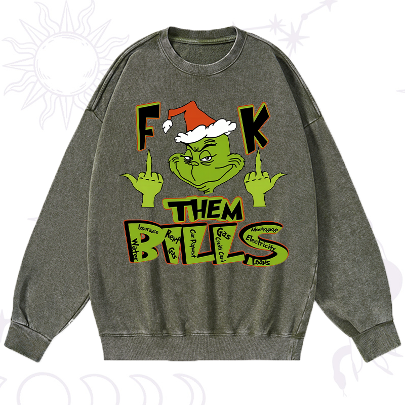 Fuck Them Bills Washed Sweatshirt