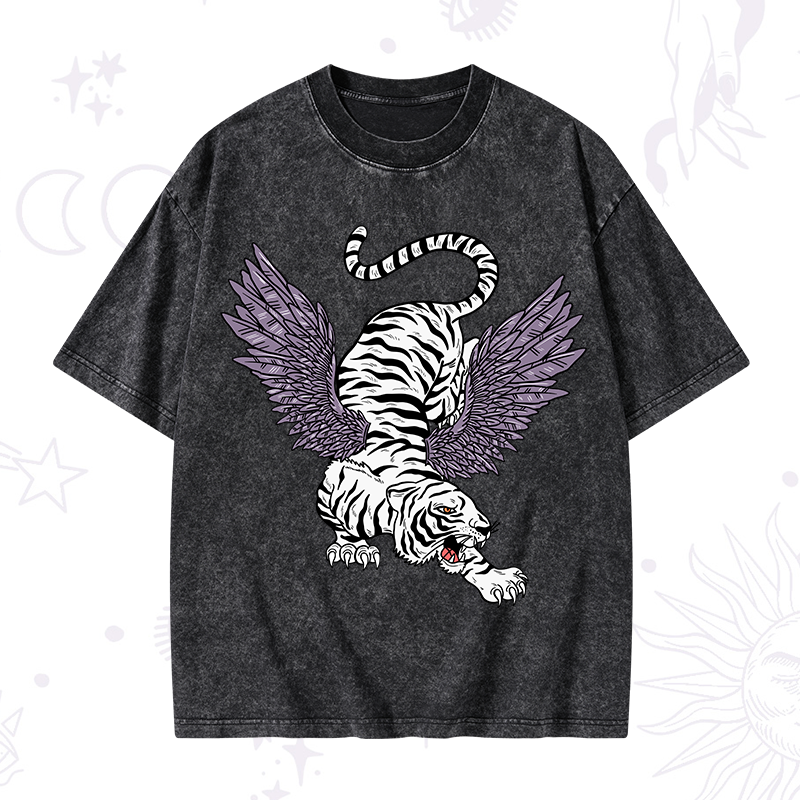 Tiger With Wings Washed T-Shirt