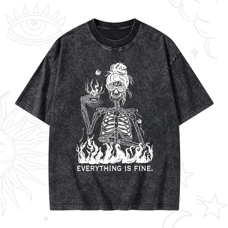 Everything Is Fine Washed T-Shirt