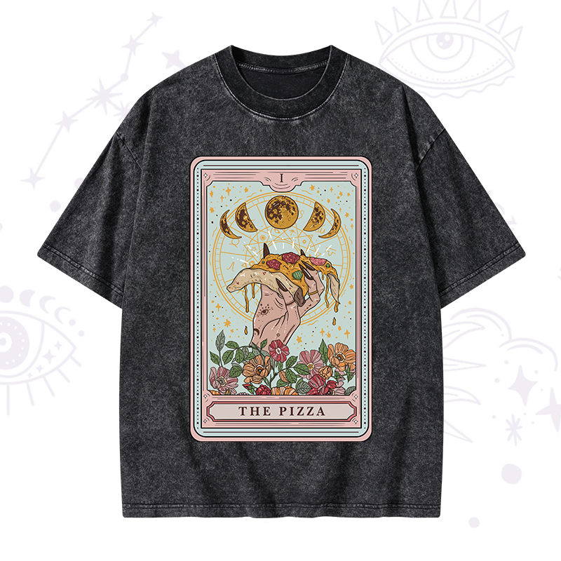 The Pizza Tarot Washed T-Shirt