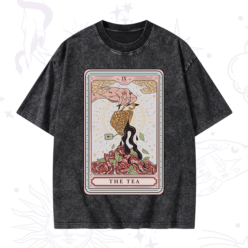 The Tea Tarot Washed T-Shirt