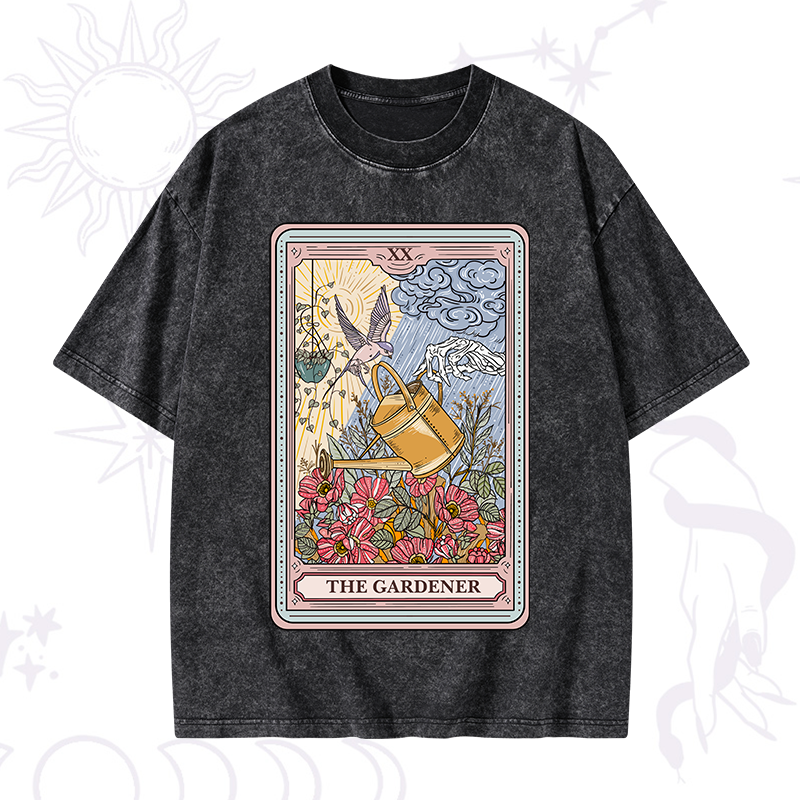 The Gardener Tarot Washed T-Shirt