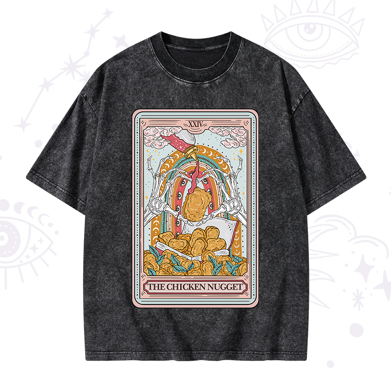 The Chicken Nugget Tarot Washed T-Shirt