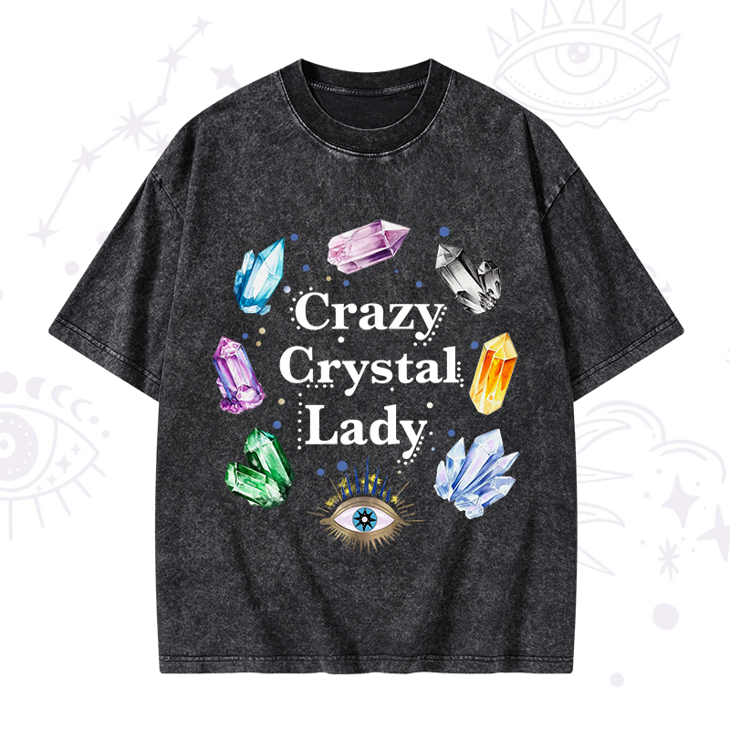 Crazy Crystal Lady Washed T-Shirt