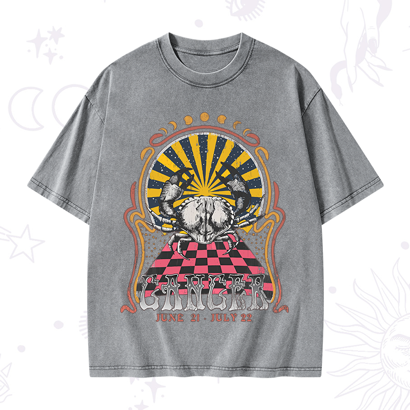 Cancer Crew Zodiac Washed T-Shirt