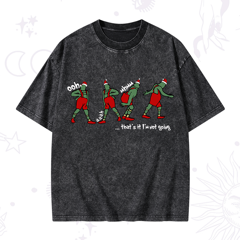 Ooh Mhmm Grinch Christmas Washed T-Shirt