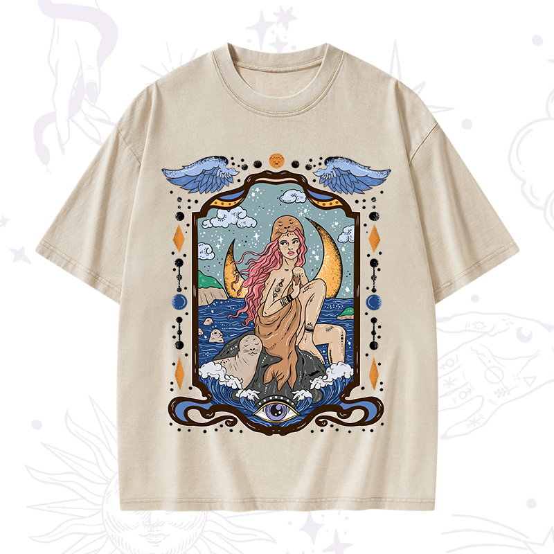 Selkie Woman Washed T-Shirt