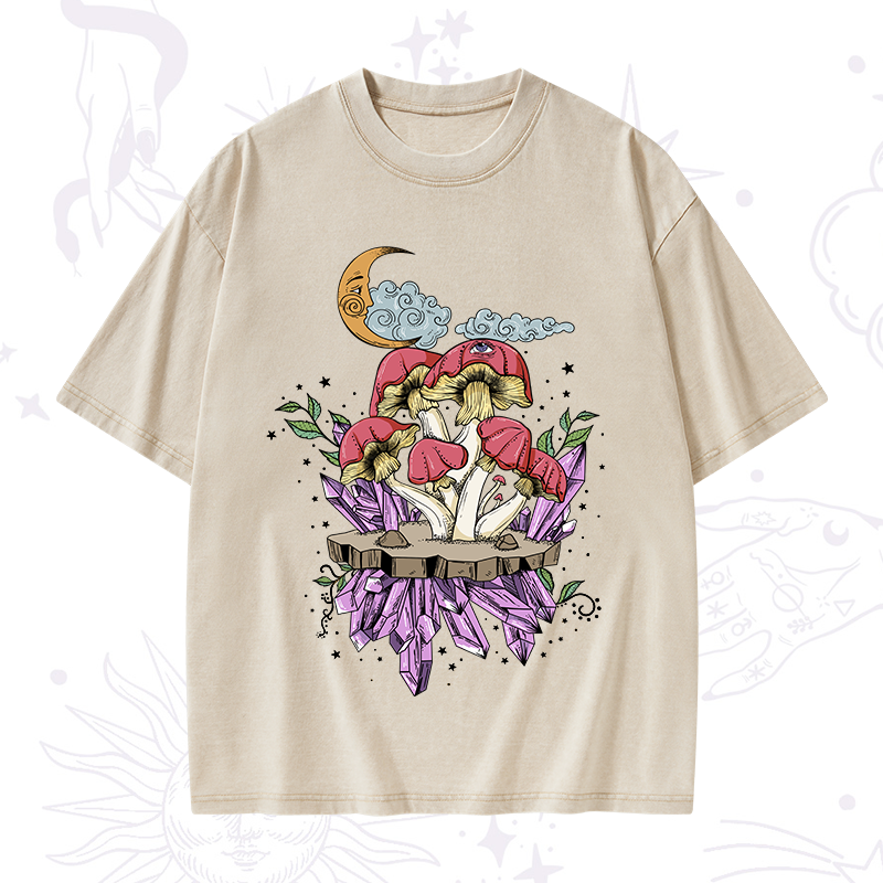 Fantasy Mushroom Washed T-Shirt