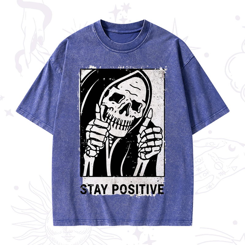 Stay Positive Washed T-Shirt