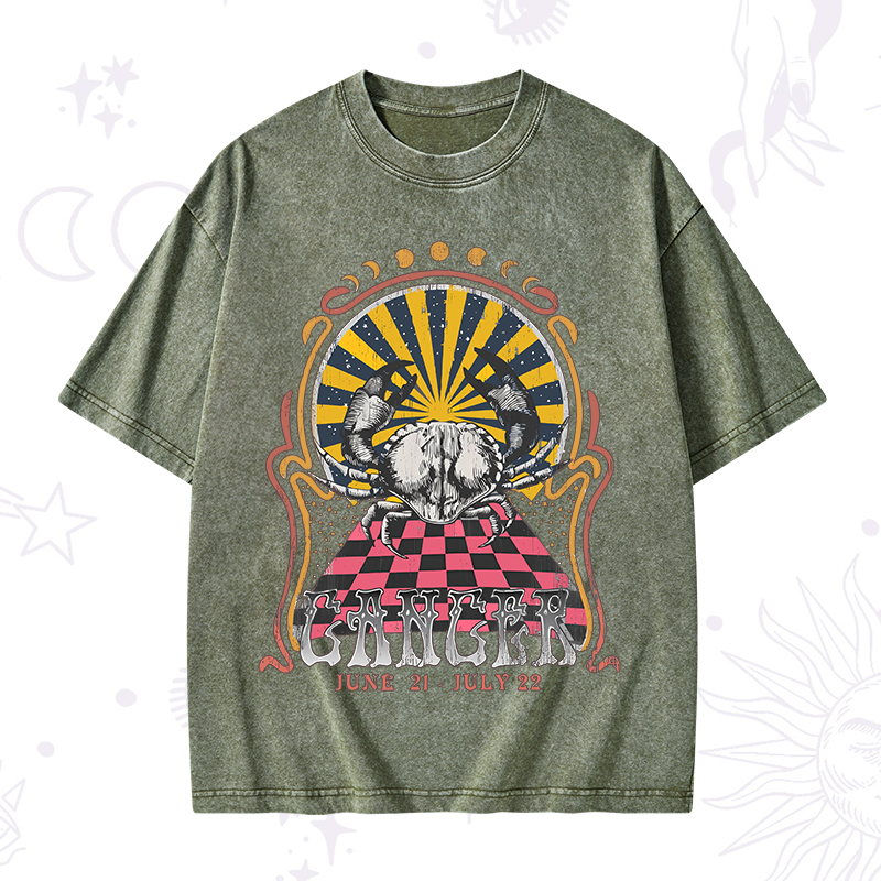 Cancer Crew Zodiac Washed T-Shirt