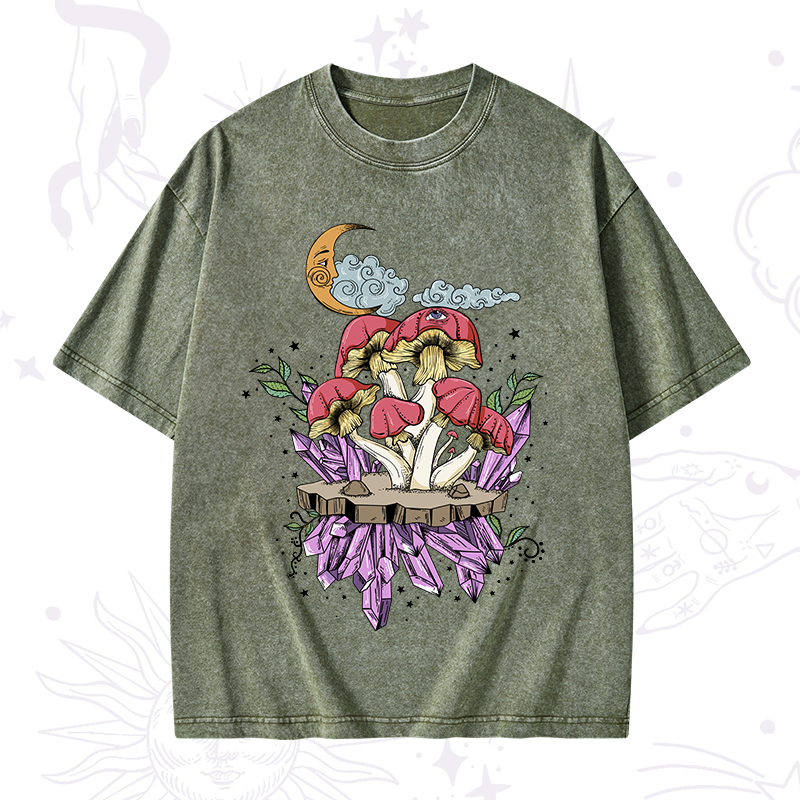 Fantasy Mushroom Washed T-Shirt