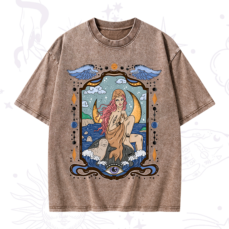 Selkie Woman Washed T-Shirt