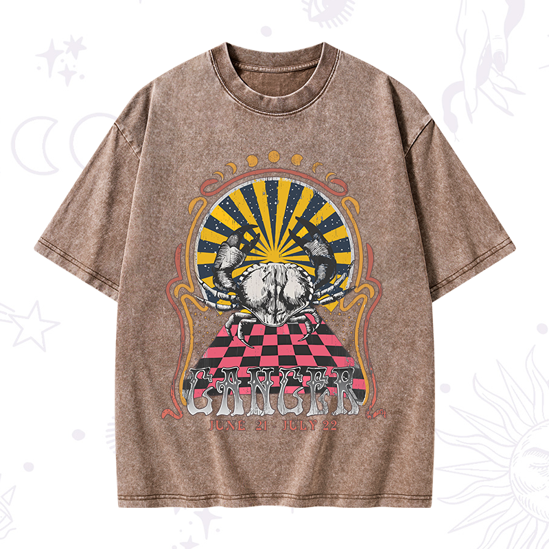 Cancer Crew Zodiac Washed T-Shirt