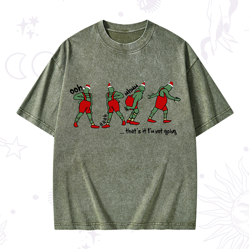 Ooh Mhmm Grinch Christmas Washed T-Shirt