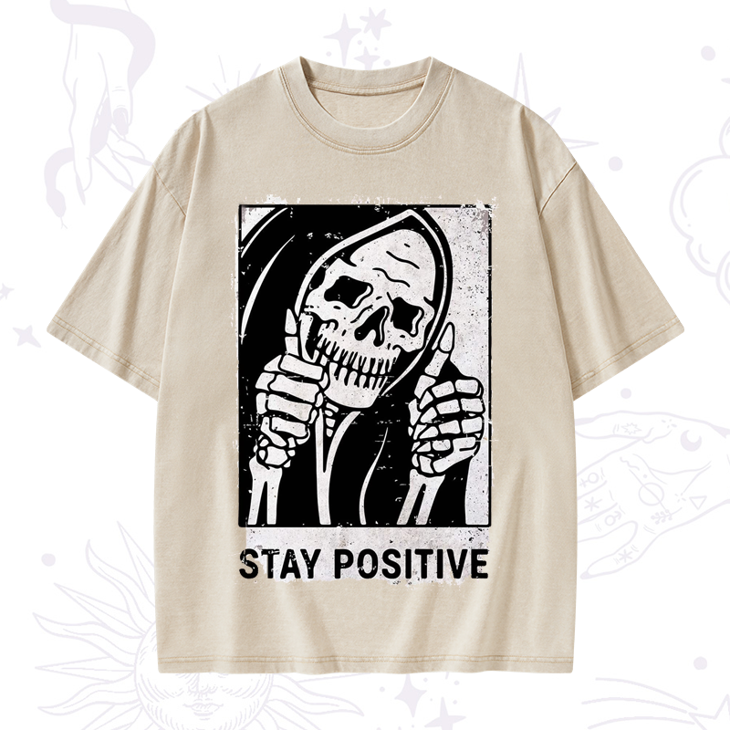 Stay Positive Washed T-Shirt