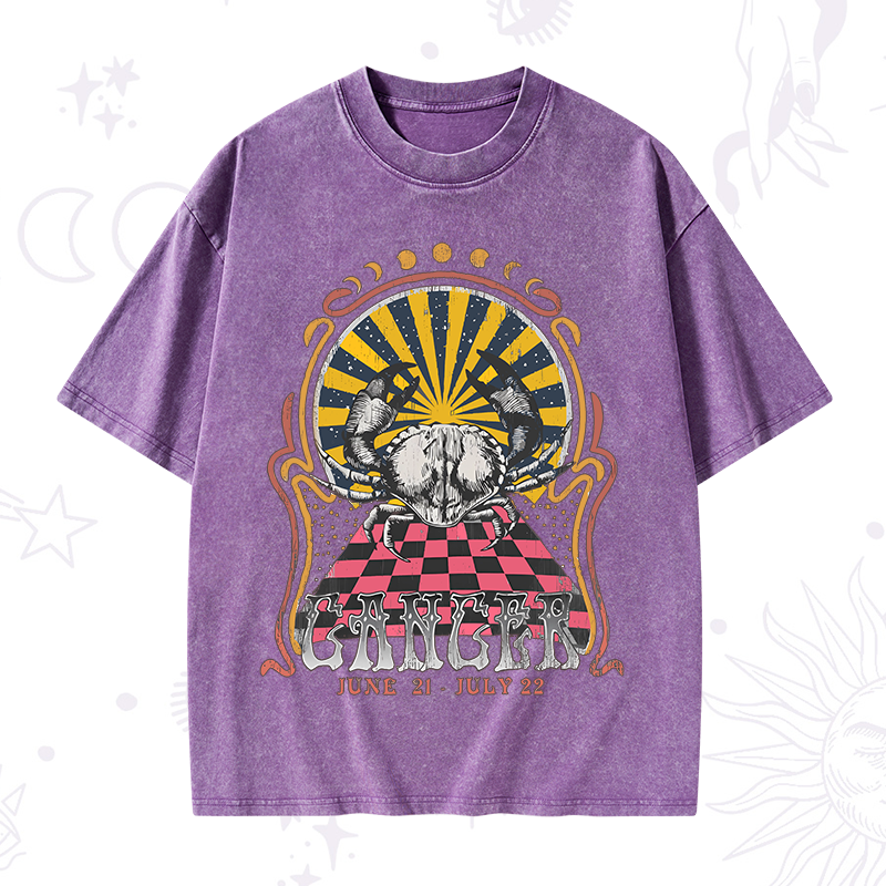 Cancer Crew Zodiac Washed T-Shirt