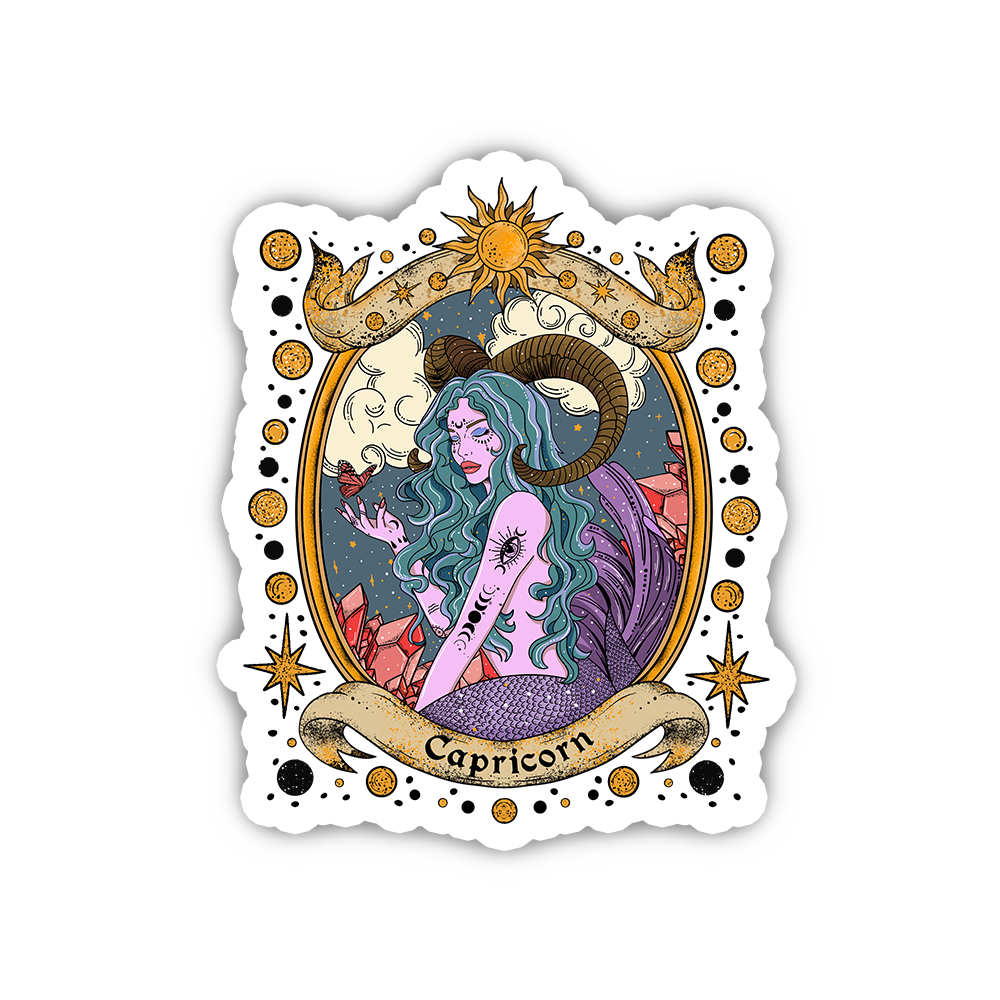 Capricorn Radiance Zodiac Sticker