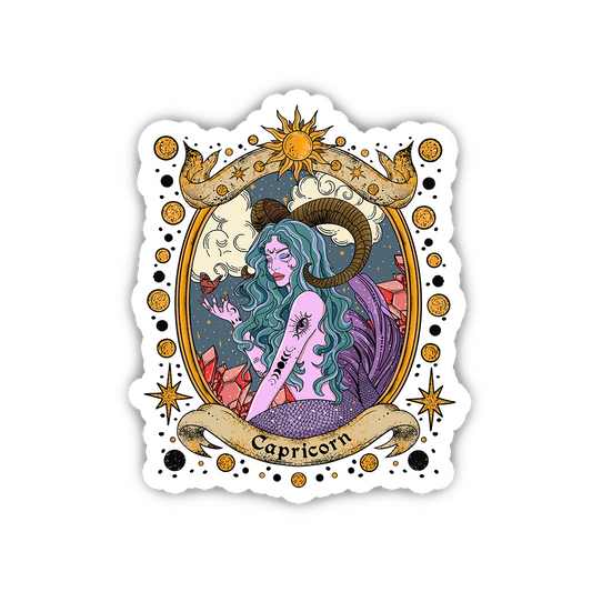 Capricorn Radiance Zodiac Sticker