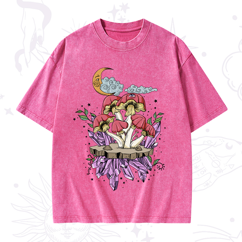 Fantasy Mushroom Washed T-Shirt