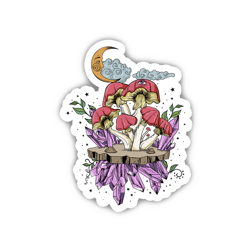 Fantasy Mushroom Sticker