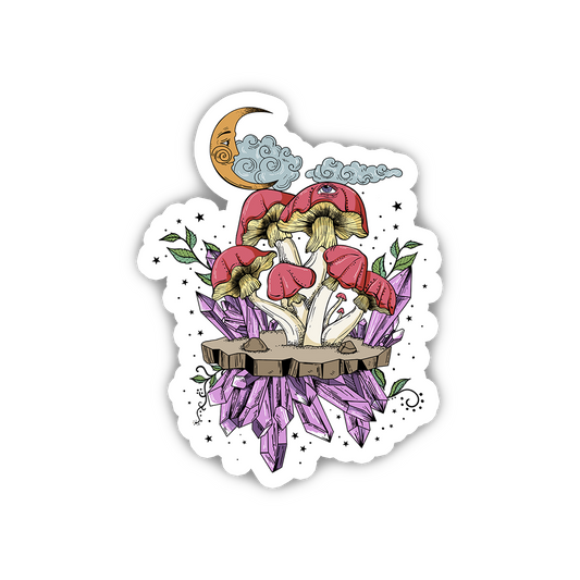 Fantasy Mushroom Sticker