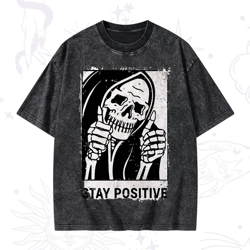 Stay Positive Washed T-Shirt