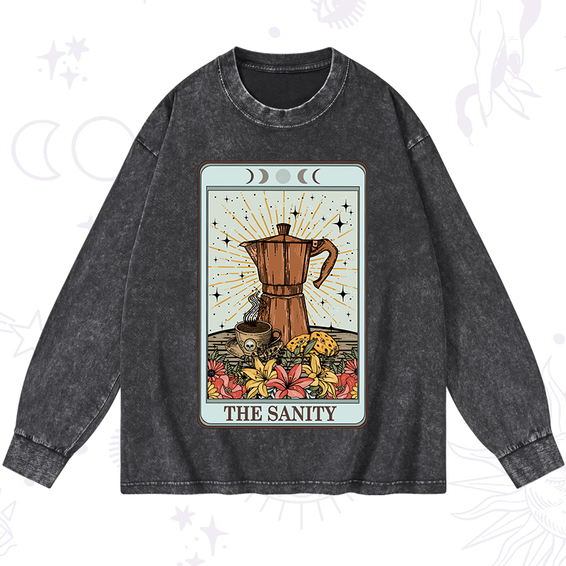 The Sanity Tarot Washed Long Sleeve Shirt