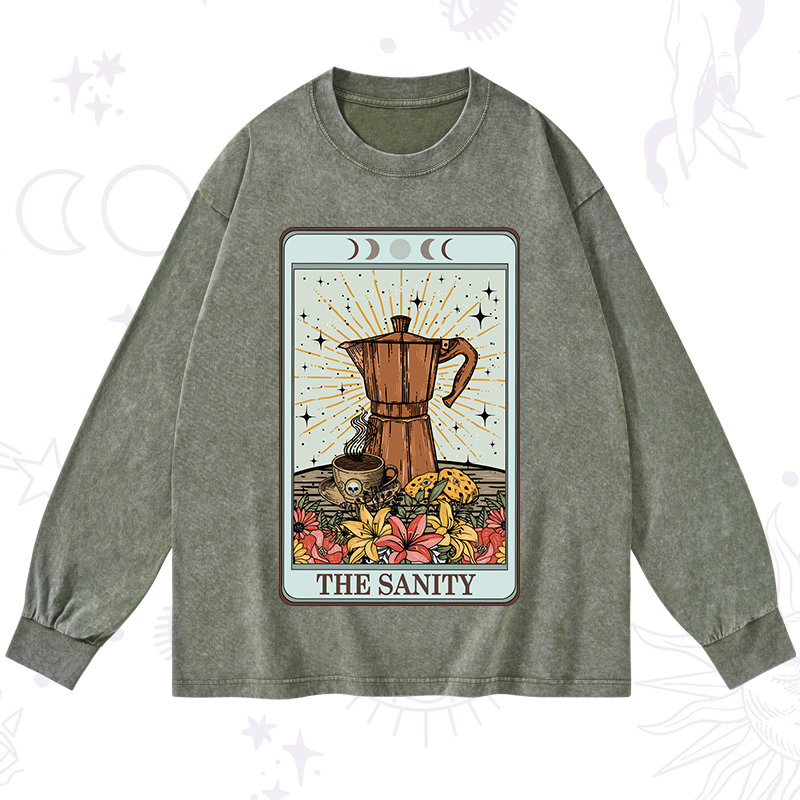 The Sanity Tarot Washed Long Sleeve Shirt