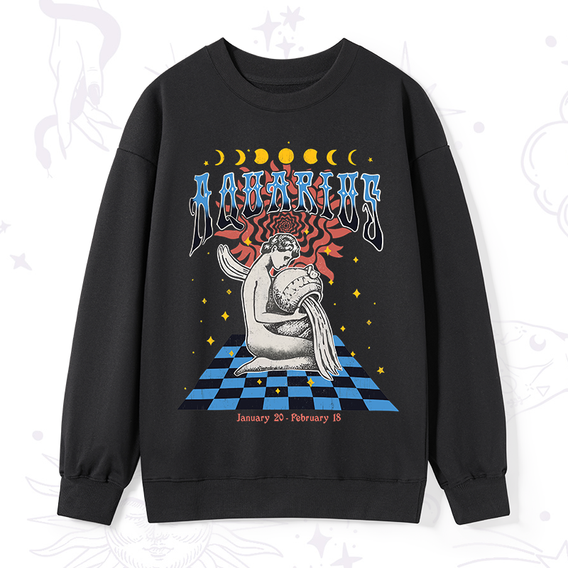 Aquarius Crew Zodiac Sweatshirt