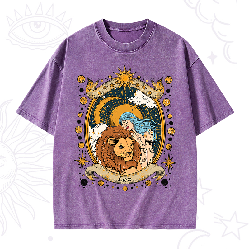 Leo Radiance Zodiac Washed T-Shirt