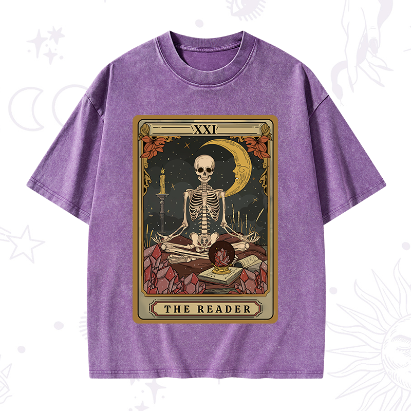 The Reader Tarot Washed T-Shirt