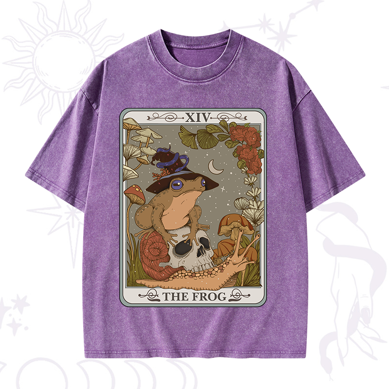 The Frog Tarot Washed T-Shirt