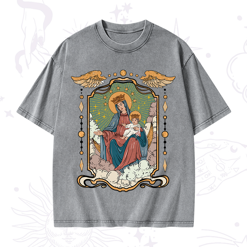 The Lady Of the Rosary Washed T-Shirt