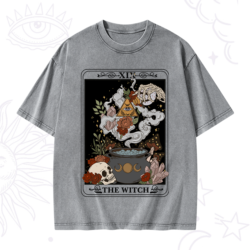 The Witch Tarot Washed T-Shirt