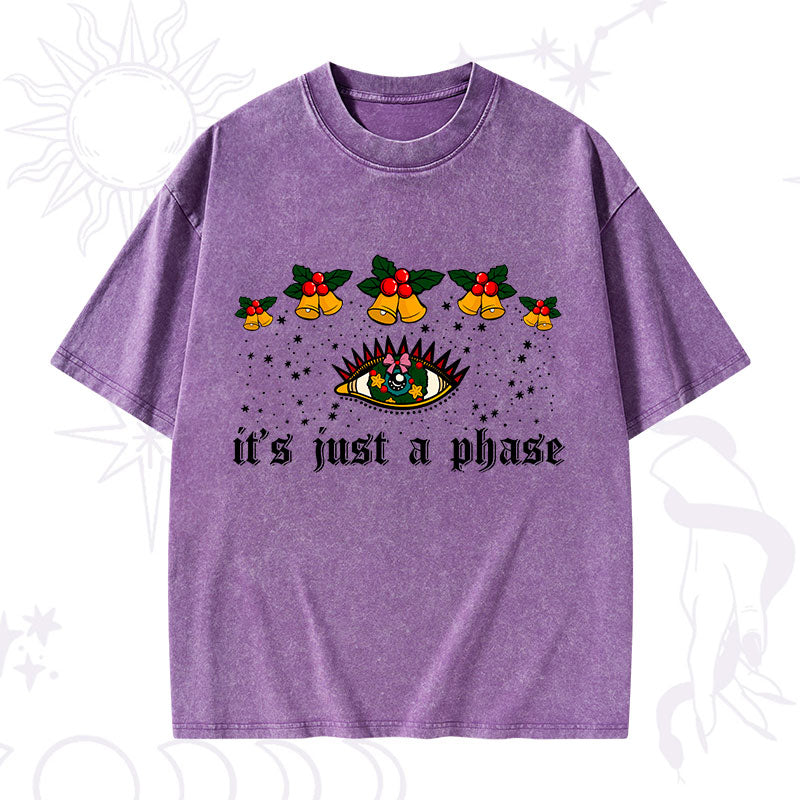 Christmas It's Just A Phase Washed T-Shirt