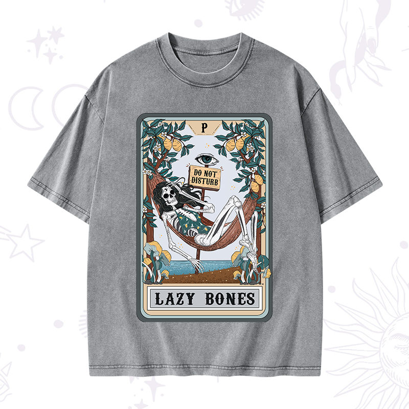 The Lazy Bones Tarot Washed T-Shirt