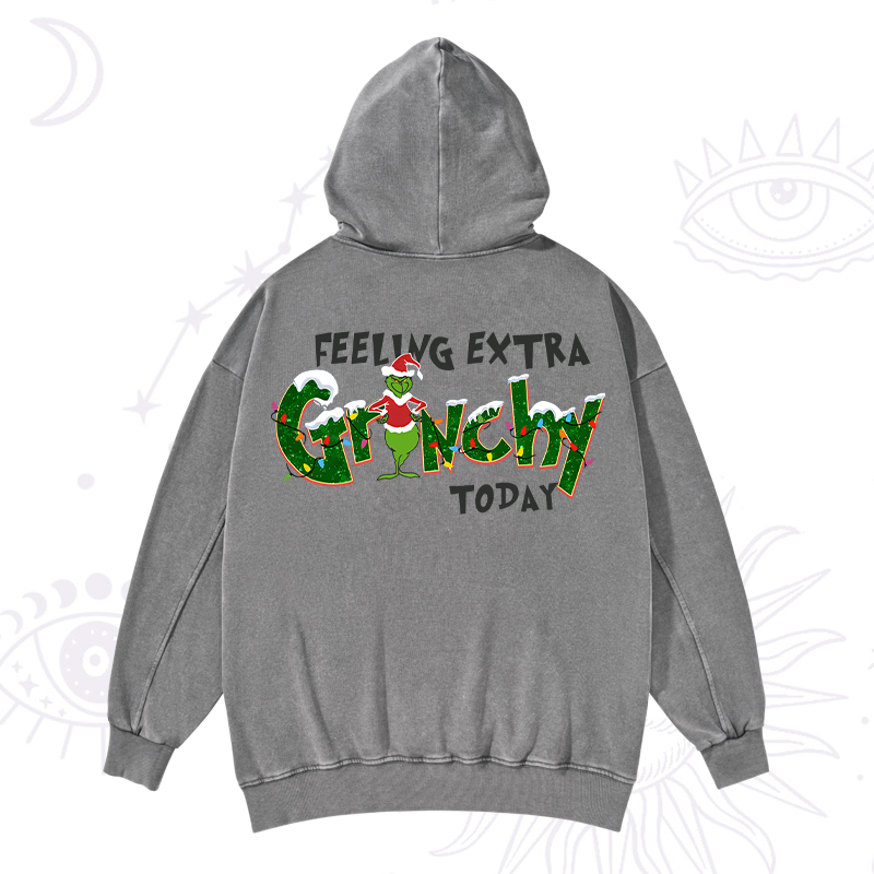 PFeeling Extra Grinchy Today Washed Hoodie