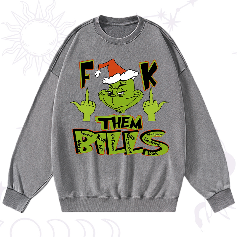 Fuck Them Bills Washed Sweatshirt