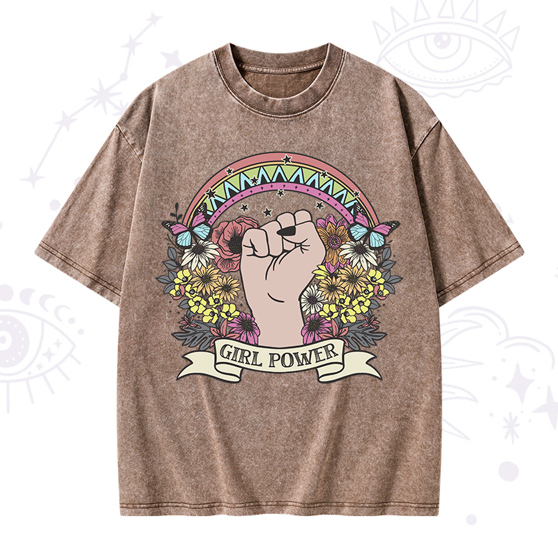 Girl Power Washed T-Shirt