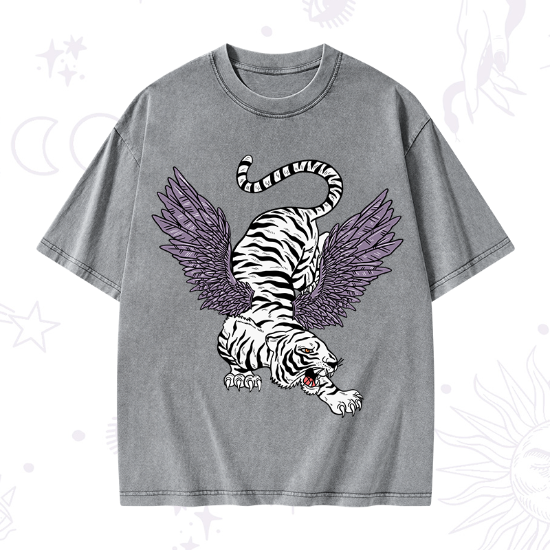 Tiger With Wings Washed T-Shirt