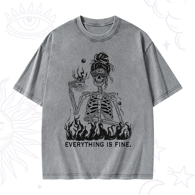 Everything Is Fine Washed T-Shirt